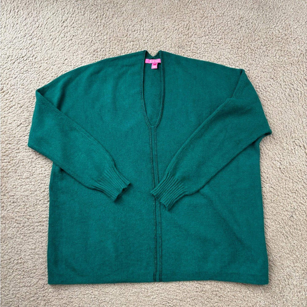 Beautiful Lilly Pulitzer Sevie Sweater – Green – Medium
